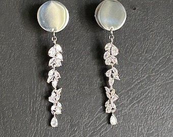 2 szt. - Ślubne perłowe zatyczki do uszu - Stal nierdzewna - Ciężarki do uszu - Wskaźniki - Wskaźniki do uszu