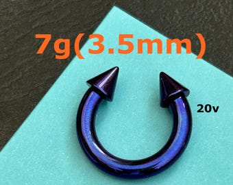 1 PC - 7g Titanium - Septum Horseshoe - Nose Horseshoe - Cartilage -Daith Horseshoe