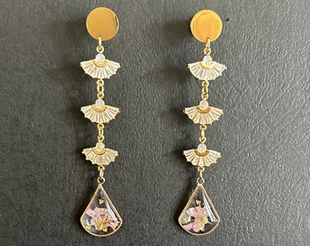 2 szt. - Zatyczki do uszu w kształcie kwiatów - Stal nierdzewna - Ciężarki do uszu - Wskaźniki - Wskaźniki do uszu