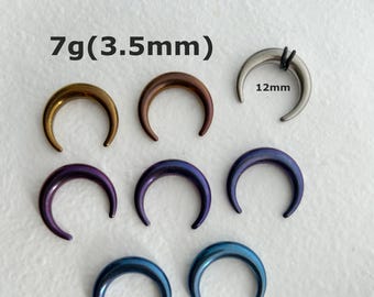1 PC - 7g (3.5mm)  12mm Titanium Buffalo Pincher Taper