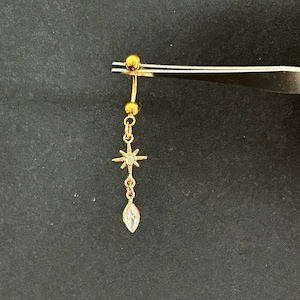 16g ‣Titanium PVD Gold • Simple Gold Belly Ring