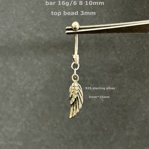 16g Titanium - Silver Boho Belly Ring