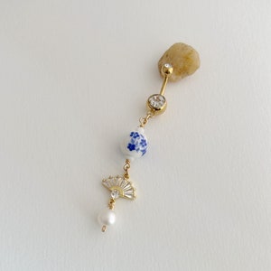 16g 14g ‣Titanium PVD Gold • Simple Gold Belly Ring