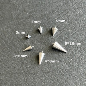 1 pièce - 16 g, 14 g de titane de qualité implantaire - pointe uniquement - filetage interne