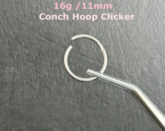 16g 11mm-Titanium Clicker-Conch Clicker