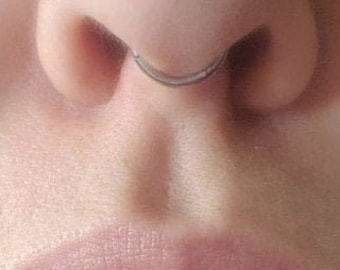 1 PC-316L Surgical Steel - 20g 18g 16g Clicker Septum Jewelry - Conch - Nose