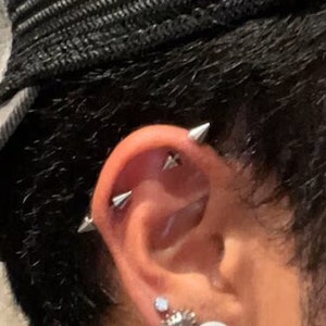 2 pièces ‣ 16 g 14 g - Barre 6 8 mm - Titane - Barres industrielles à pointes filetées