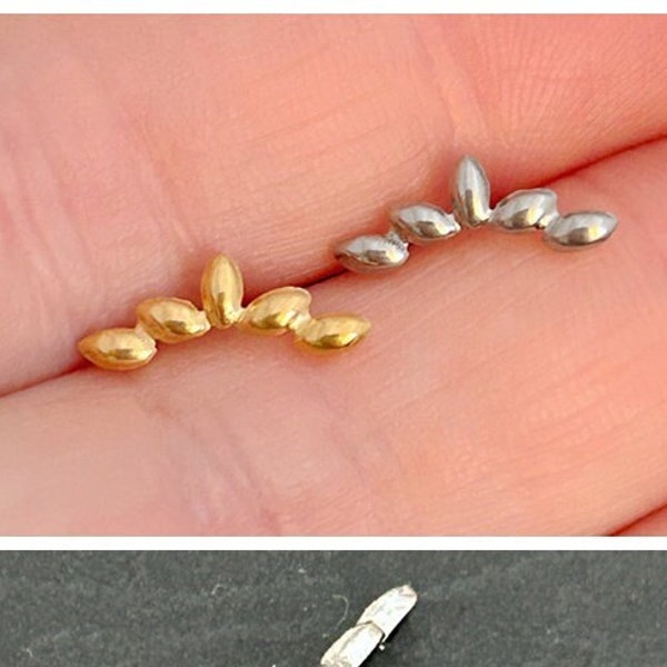 NEW ‣ 16g Threadedless  ‣   Implant Grade Titanium • Eyebrow Ring • Curved Barbells • Lip Ring • Push In Curved Barbell • B41