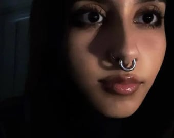 1 PC-12g 10g 8g 6g ‣ 316L Stainless Steel  • Septum Clicker Jewelry  • Septum Ring