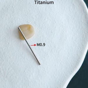 1 PC-14g ASTM F-136  Titanium  Stem Barbell ONLY