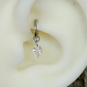 1 PC-20g 18g 16g Clicker - ASTM F136 Implant Grade Titaniuml - Rook Hoop - Lobe Cartilage Helix