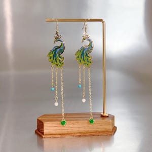 A Pair - Long Lobe Earrings - Gold Hoop Earrings