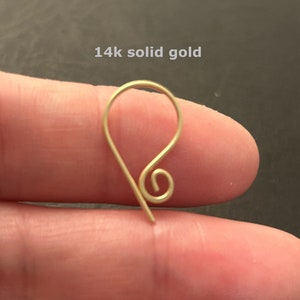14K Solid Gold - 20g 19g 16g Daith Earring