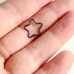 24g 22g 20g Star Nose Ring Star Cartilage Earring image 6
