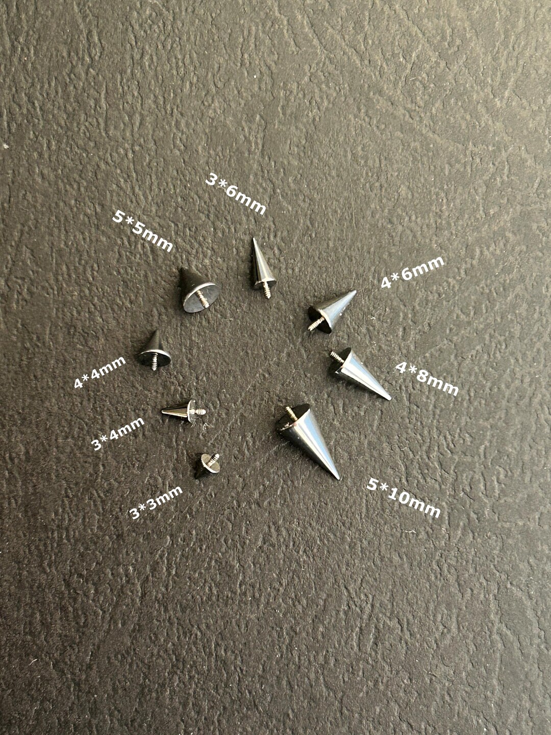 1 PC - 18g 16g M0.9 Threaded Implant Grade Titanium -spike Top Only ...