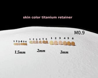 1 PC- 18g 16g -Implant Grade Titanium Labret: Hide Piercing Retainer