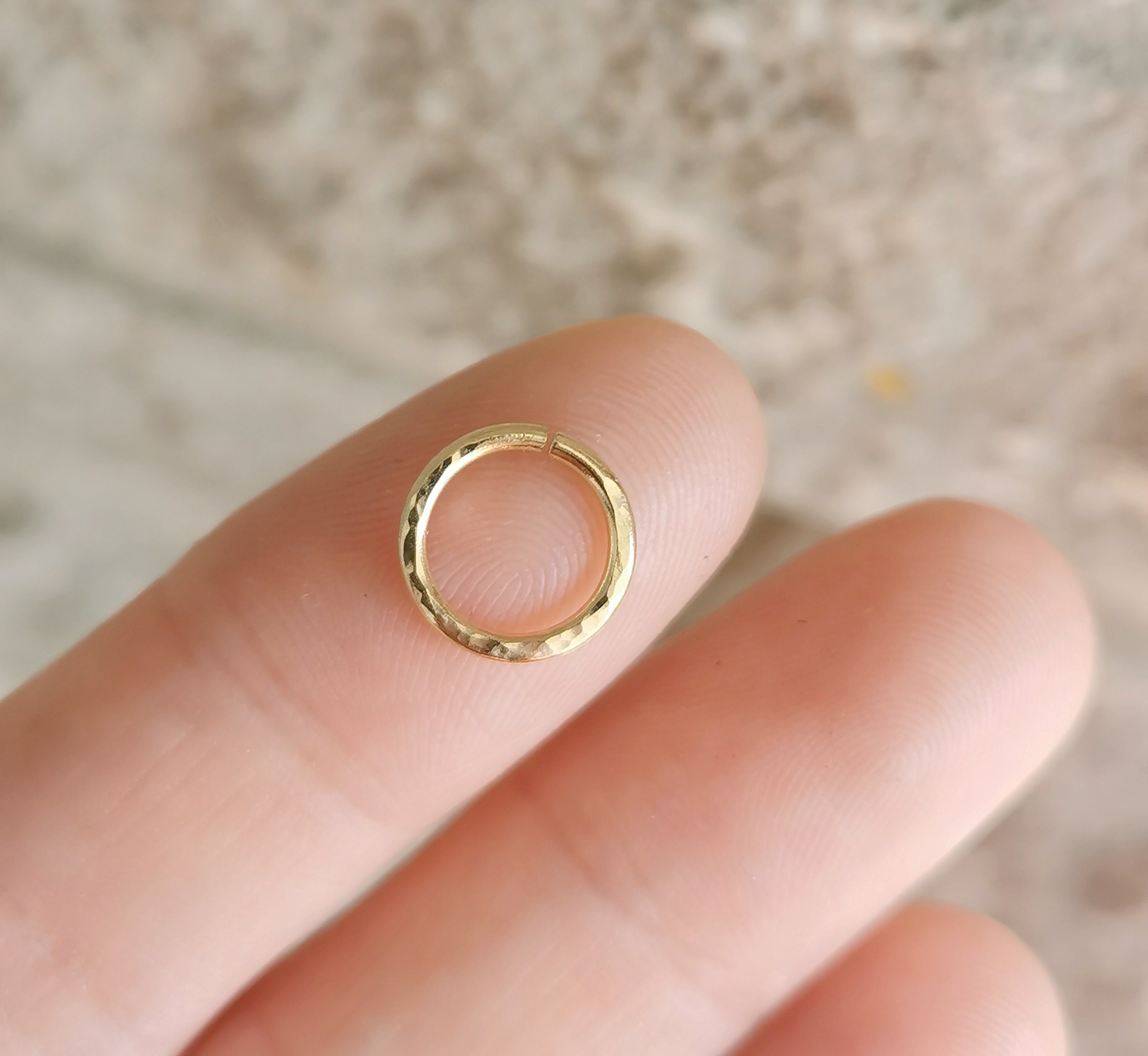20 18 16 Gauge Hammered Rose Gold 14K Gold Filled 925 Sterling Silver…