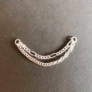 Convertible Chain Add to The Back --Chain Add To Back Of Stud Earring, Hoop Earring.