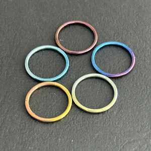 1 PC -16g 12mm‣ Anodized Implant Grade Titanium Clicker • Conch Hoop • 06
