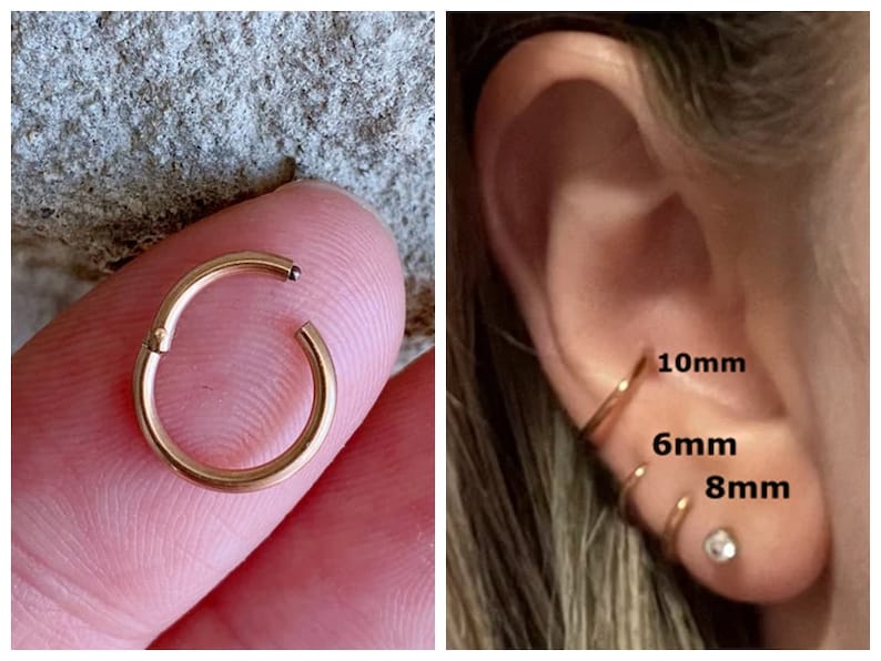 20g 18g 16g Clicker - 316L Surgical Steel - Septum Clicker - Septum Jewelry