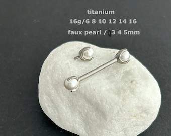 16g ‣ Implant Grand Titanium • Bridge Piercing • Nipple • Industrial Barbells • Conch • Internally Threaded
