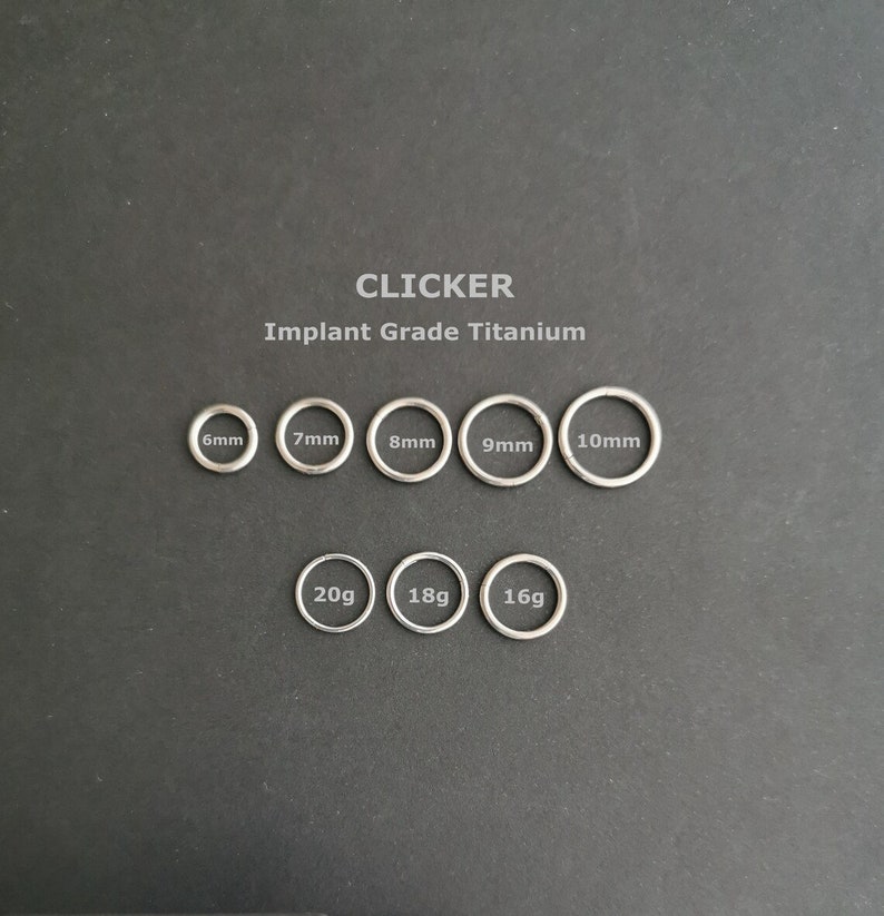 Silver Clicker Tiny Star Sterling Silver Rook Hoop - Titanium Clicker (20g/18g/16g) - Etsy