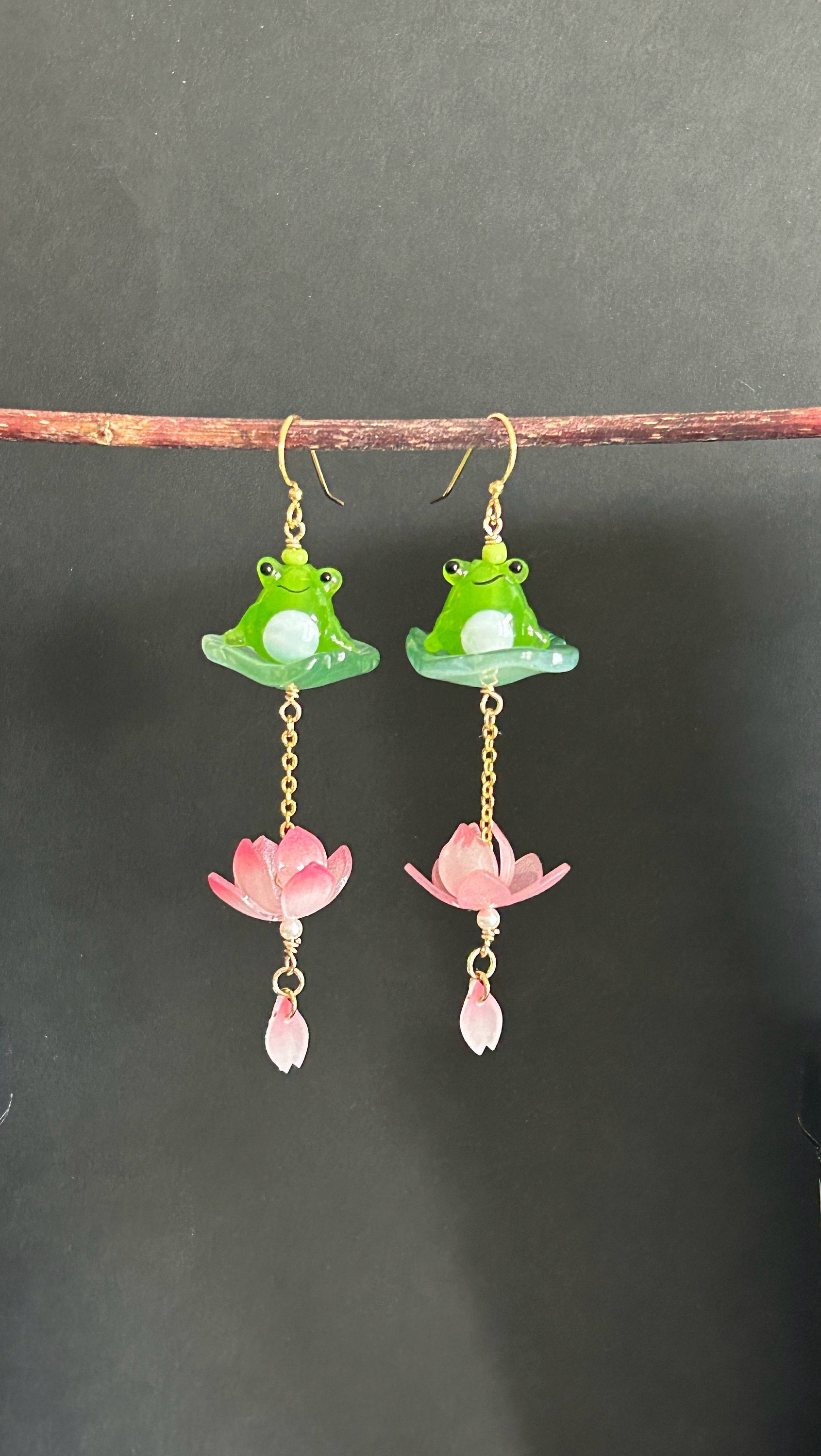 Orecchini pendenti a lobo con cristallo swarovski in stile Vintage