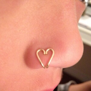 20g Fake Nose Cuff - Heart Nose Cuff