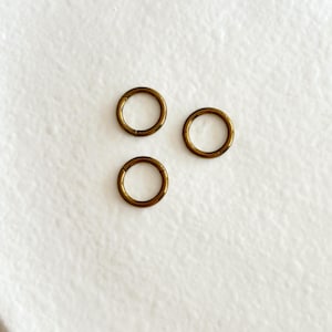 Anodized Bronze Titanium Clicker: Rook, Lobe, Helix Hoop (20g 18g 16g )