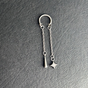 1 PC-16g ‣ Implant Grand Titanium • Threader Earrings • Internally Threaded
