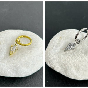 1 PC-20 g 18 g 16 g - Titane de qualité implant anodisé - Rook Hoop - Lobe Cartilage Helix