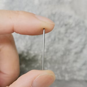 1 pc - 18g 16g 14g - Labret Insertion Pin Tool - Internally Threaded