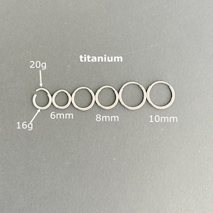 1 PC or 2 PCS- ASTM F136 Titanium Hoop Earrings • Huggies Hoops  • Septum Clicker