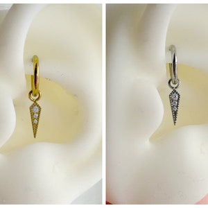 1 PC-20g 18g 16g Clicker - Anodized Implant Grade Titanium - Rook Hoop  - Lobe Cartilage Helix