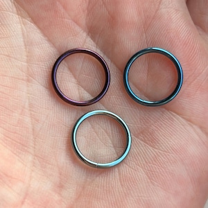 1 PC-20g 18g 16g Clicker - Implant Grade Titaniuml - Rook Hoop  - Lobe Cartilage Helix