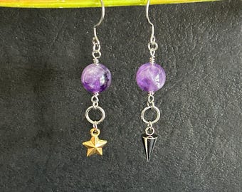 A Pair -  Star Spike Earring