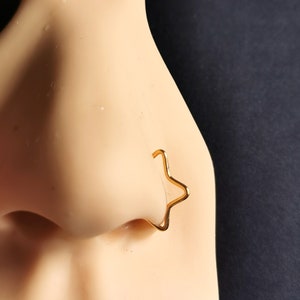 24g 22g 20g Star Nose Ring Star Cartilage Earring image 7