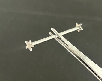 14g ASTM F-136 Titanium  - Star Industrial Barbell - Nipple - High Nostril  - Cartialge
