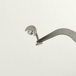 1 PC-16g - Bar 6 8 10 -Implant Grade Titanium - Rook Daith Vertical Labret - B27