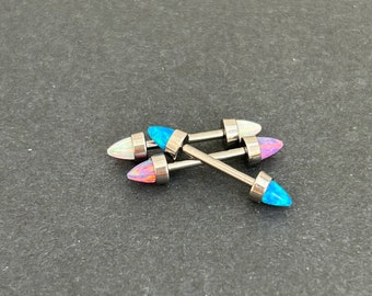 16g ‣ Großes Armband aus Titan • Brücke für Piercing • Innengewinde