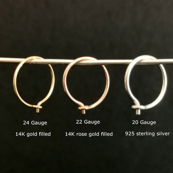 20 Gauge Earrings Etsy