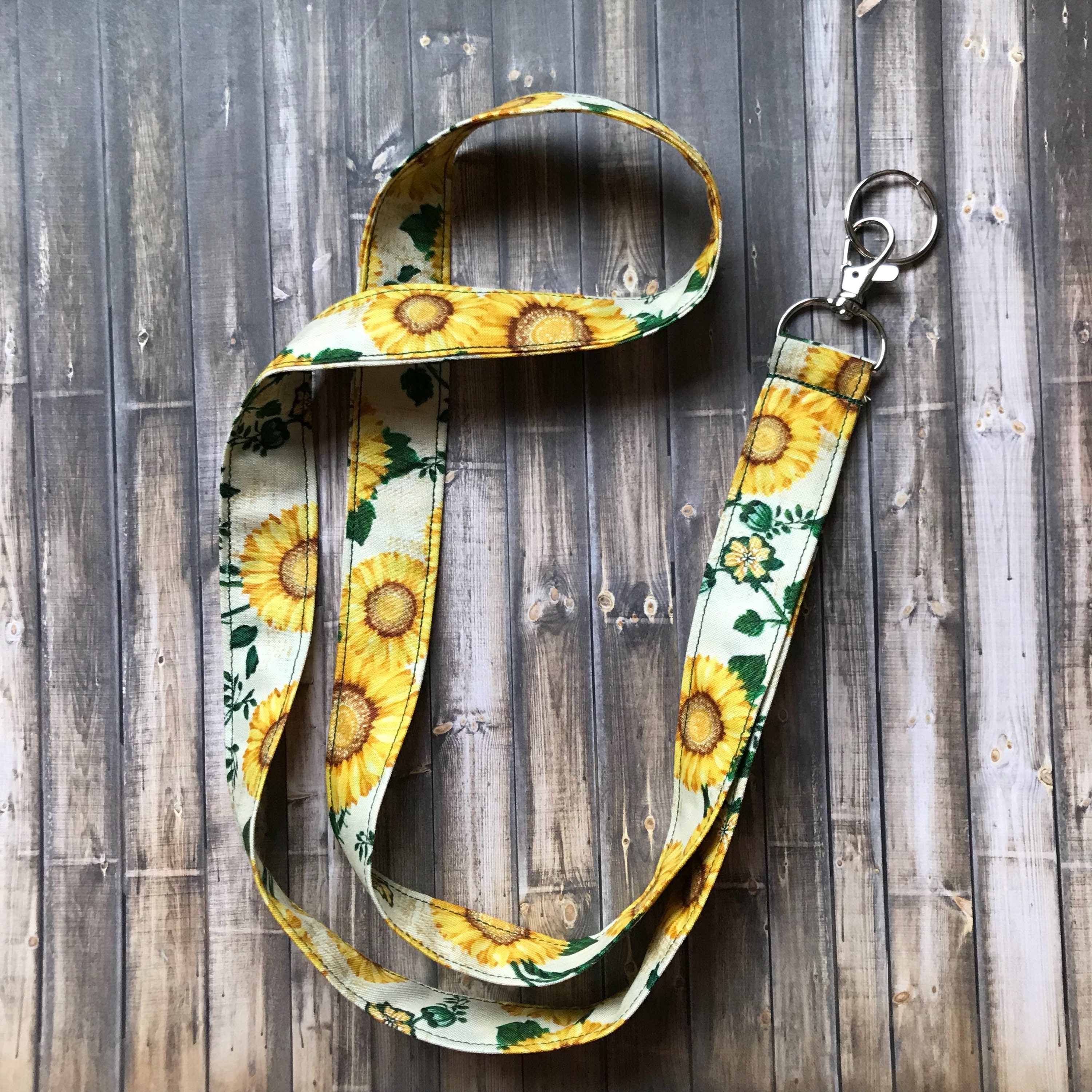 sunflower travel lanyard