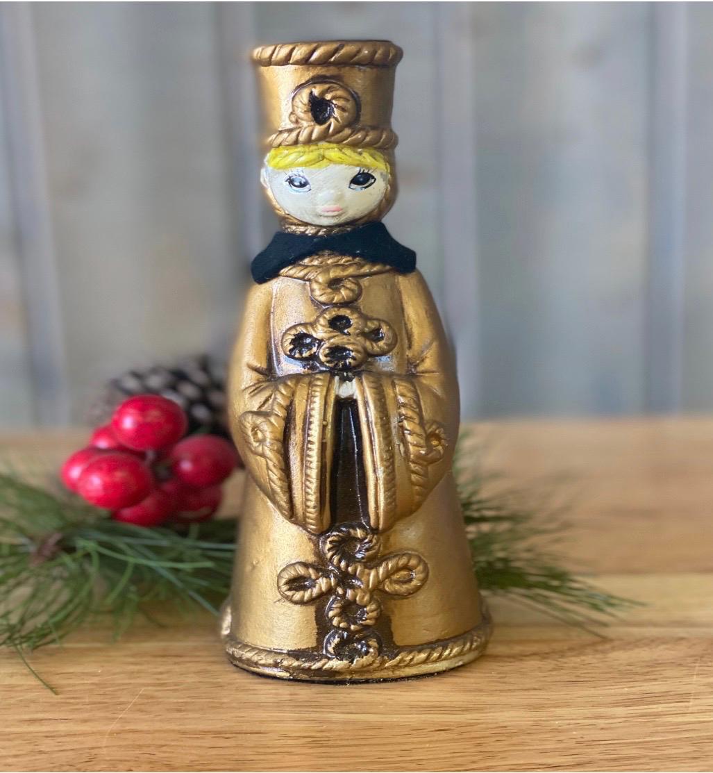 Vintage ARDCO Chalkware Christmas Angels and Wiseman, Mid-century