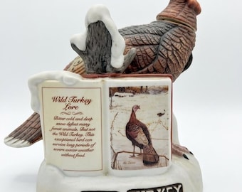 Vintage 1980 Wild Turkey Porcelain Decanter Series II No 2 Austin Nichols