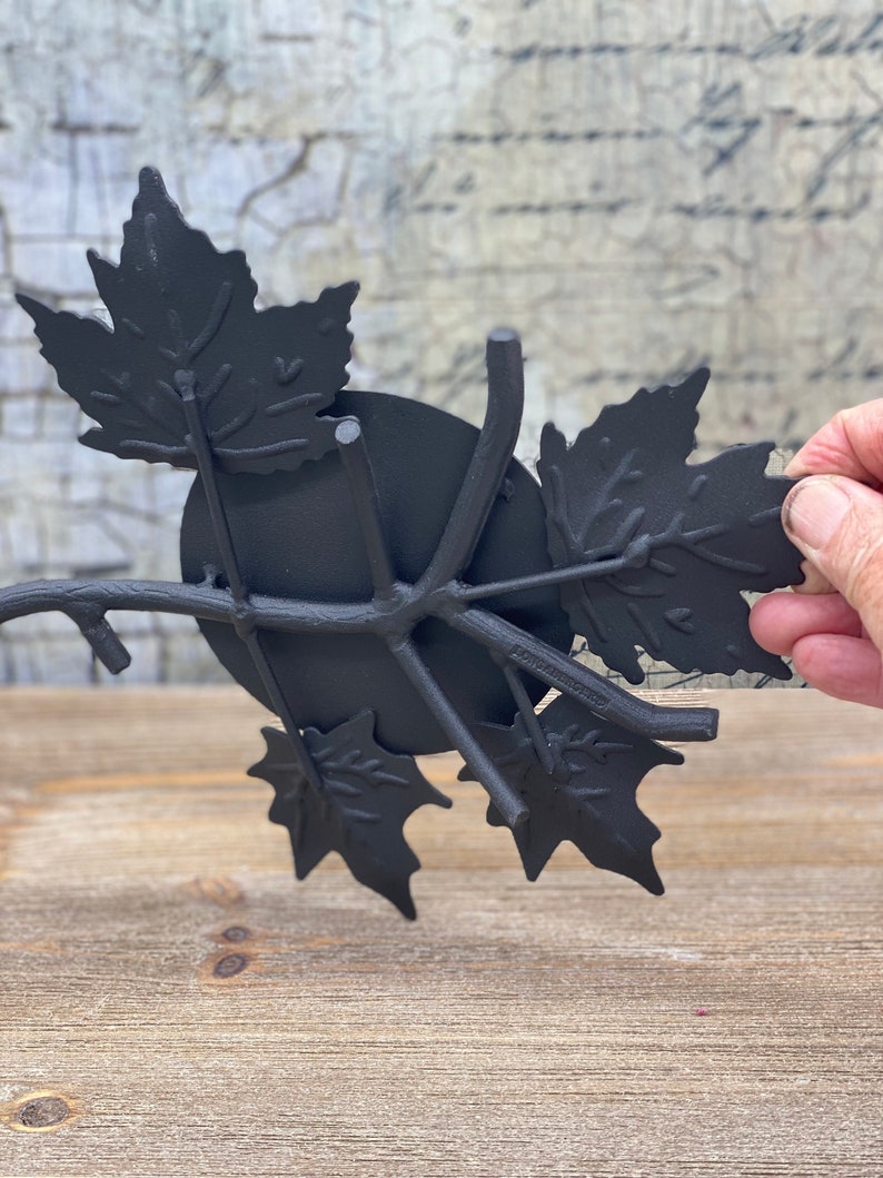 Longaberger Wrought Iron Set of 3 Leaf Candleholders or Use as Snack