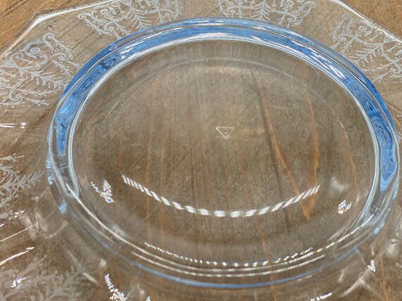 Cambridge Cleo Etch Willow Blue Elegant Depression Glass Luncheon