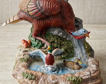 Vintage 1988 Wild Turkey Porcelain Decanter Series I-A Austin Nichols