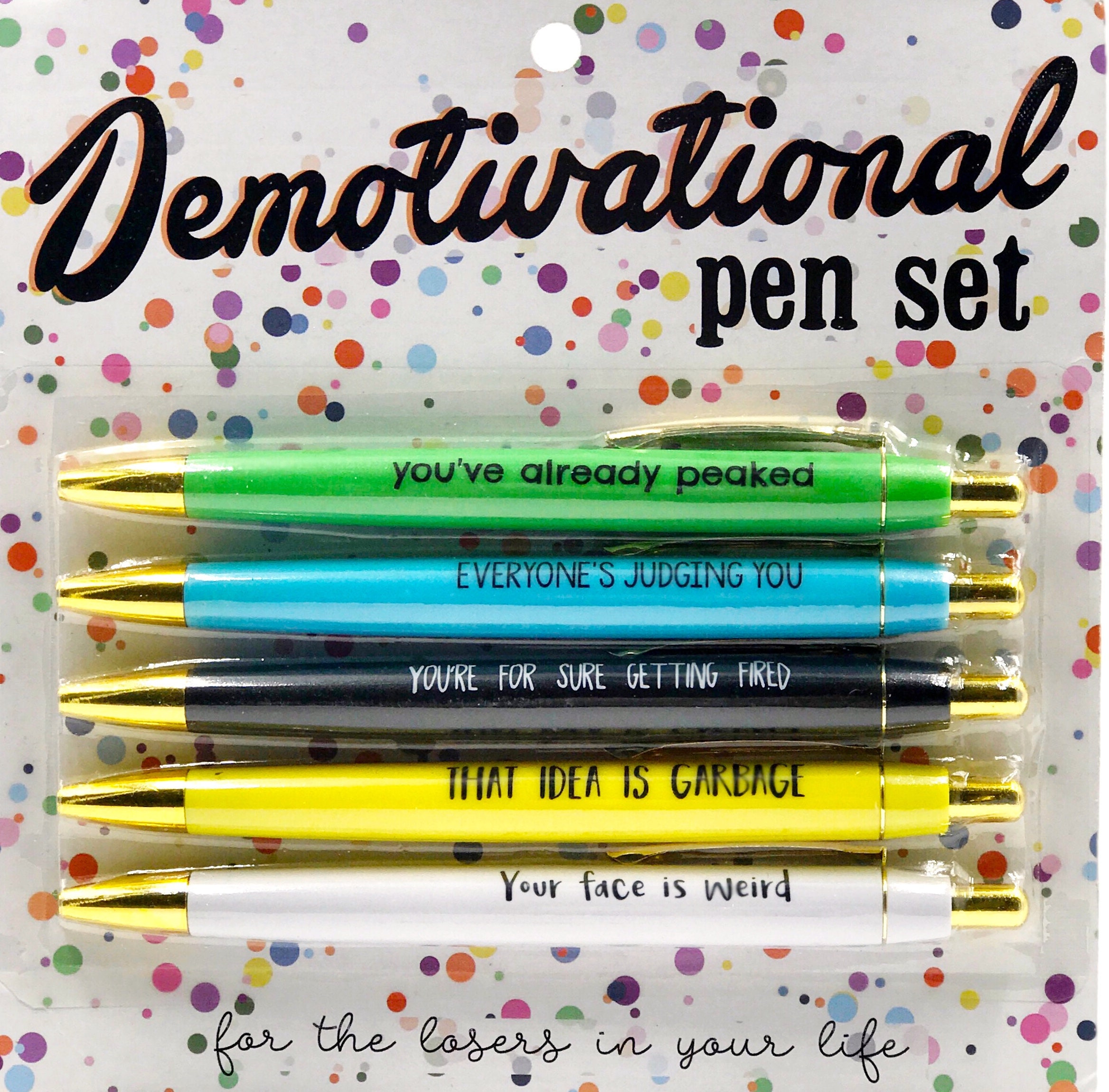 Fun Club Demotivational Pen Set