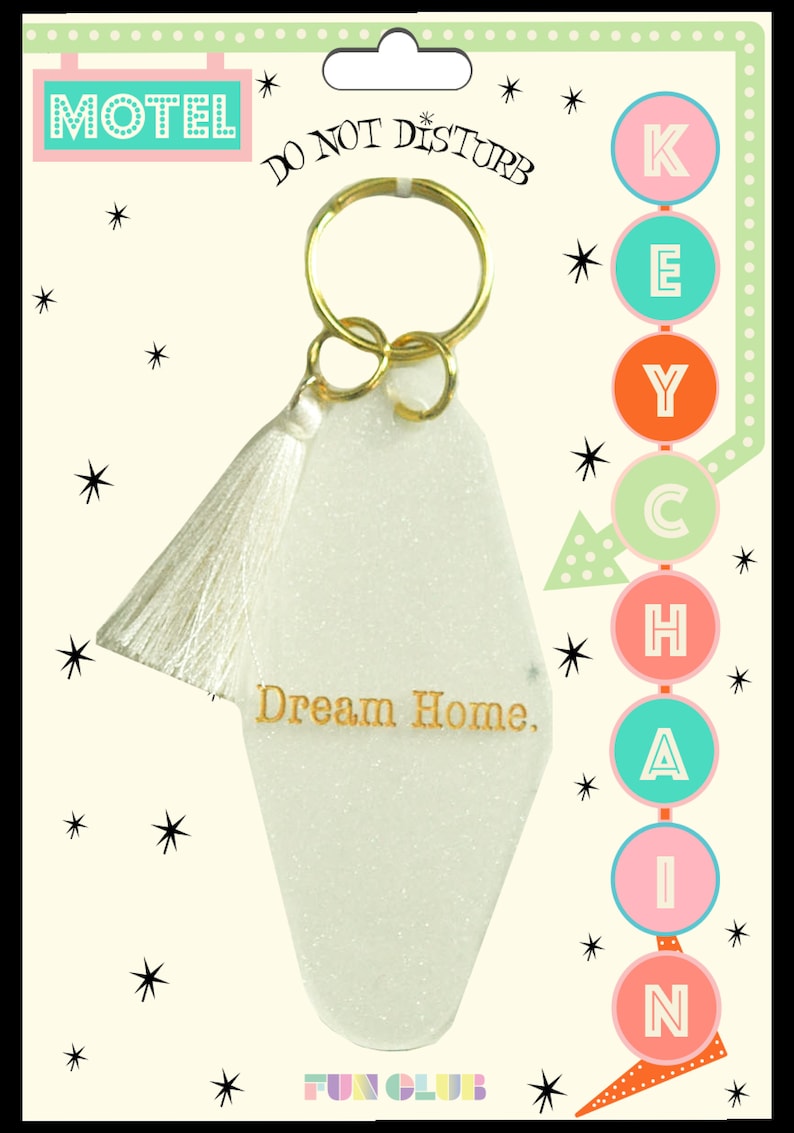Dream Home Cute Motel/Hotel Keychain Etsy
