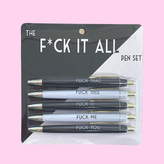 11Pcs Funny Pens Set for Adults, Swear Word Daily Ballpoint Pen, Premium  Novelty